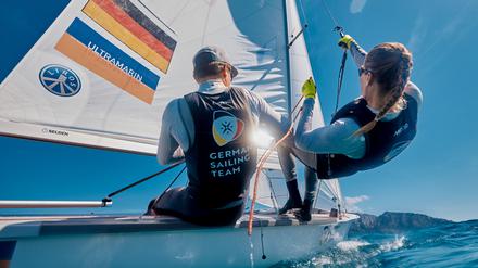 Anna Markfort mit Segelpartner Simon Diesch.