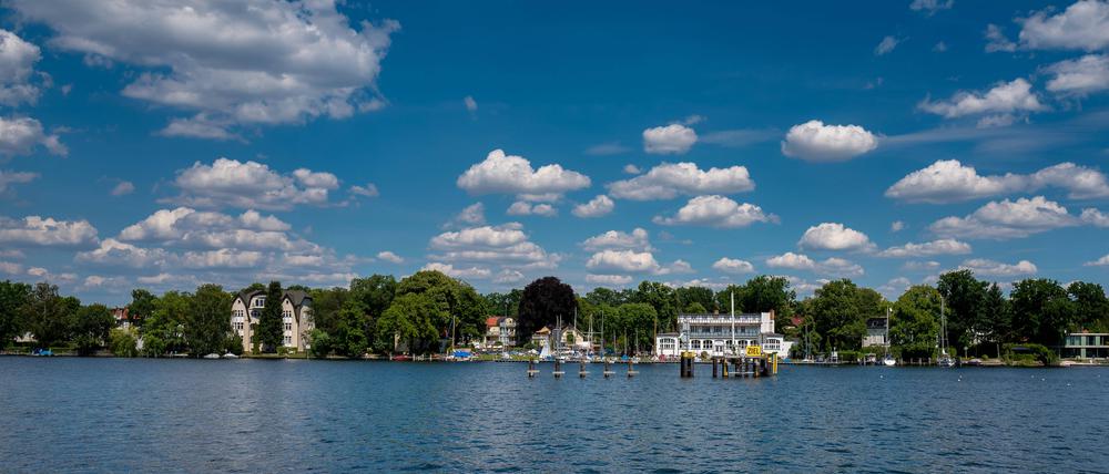 Ziel an der Regattastrecke in Berlin Grünau