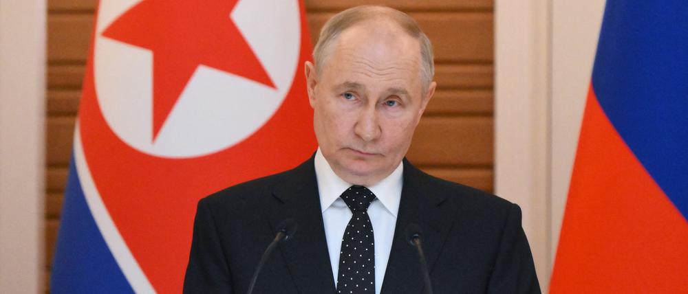 Russlands Präsident Wladimir Putin besucht Nordkoreas Machthaber Kim Jong Un in Pjöngjang.