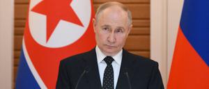 Russlands Präsident Wladimir Putin besucht Nordkoreas Machthaber Kim Jong Un in Pjöngjang.