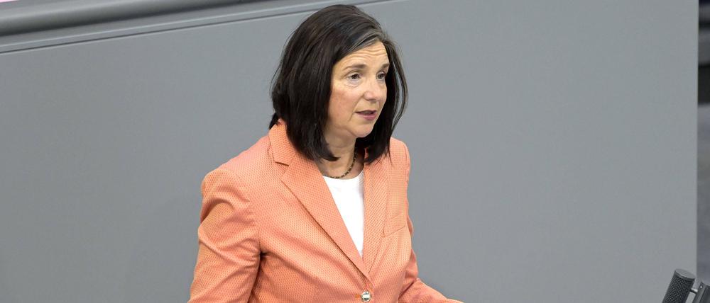 Katrin Göring-Eckardt bei einer Rede Mitte Mai im Deutschen Bundestag.