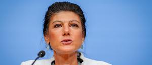 Sahra Wagenknecht, Parteivorsitzende vom Bündnis Sahra Wagenknecht (BSW) und Bundestagsabgeordnete, gibt eine Pressekonferenz nach der Europawahl. 