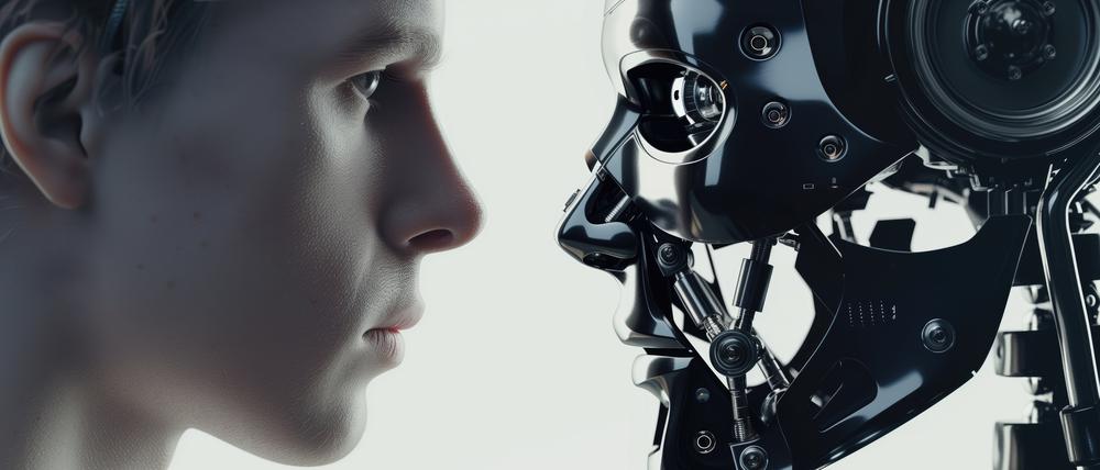 Roboter und Mensch – Face to Face