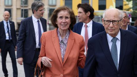 Serge Klarsfeld und seine Frau Beate Klarsfeld in Berlin.