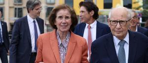 Serge Klarsfeld und seine Frau Beate Klarsfeld in Berlin.