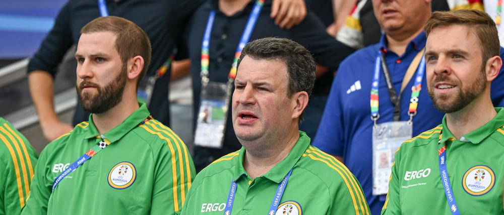 Bundesarbeitsminister Hubertus Heil (SPD) beim EM-Match Deutschland - Ungarn in Stuttgart