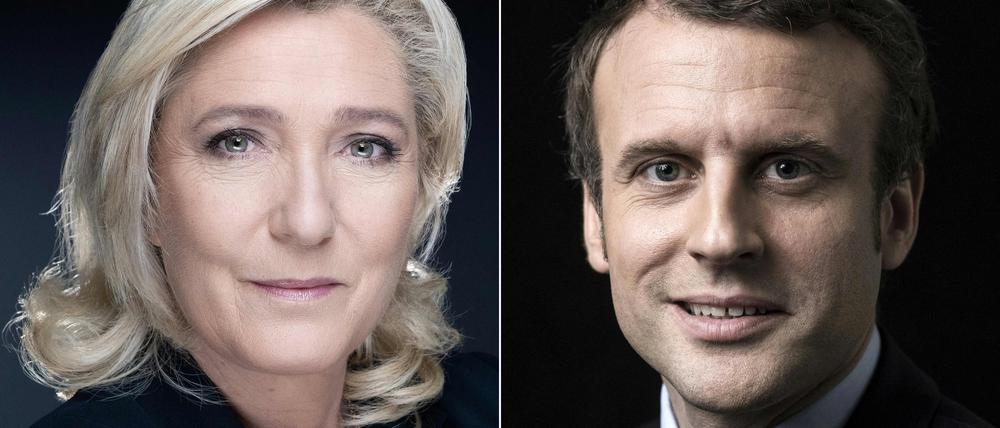 Disziplinlos bei den Staatsfinanzen: Frankreichs Präsident Emmanuel Macron und seine Herausforderin Marine Le Pen.
