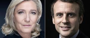Disziplinlos bei den Staatsfinanzen: Frankreichs Präsident Emmanuel Macron und seine Herausforderin Marine Le Pen.