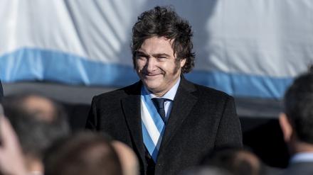 Seit einem halben Jahr im Amt: Argentiniens Präsident Javier Milei.