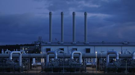 Die Empfangsstation für die Nord Stream 2-Gaspipeline in der Nähe von Lubmin.
