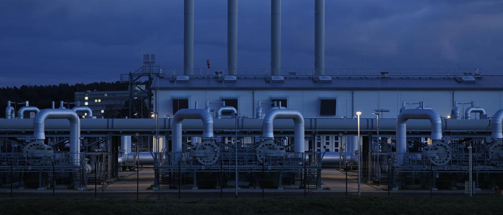 Die Empfangsstation für die Nord Stream 2-Gaspipeline in der Nähe von Lubmin.
