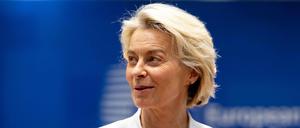 Die Präsidentin der Europäischen Kommission Ursula von der Leyen trifft am 17. Juni 2024 in Brüssel zu einem informellen Gipfeltreffen der EU-Staats- und Regierungschefs ein (Archivbild).