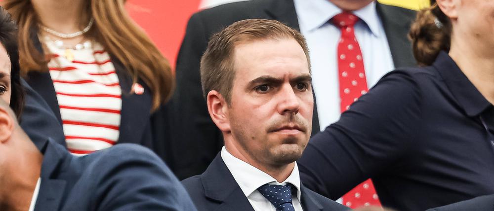 Beim Spiel Dänemark gegen England war Philipp Lahm noch in Frankfurt.