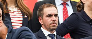 Beim Spiel Dänemark gegen England war Philipp Lahm noch in Frankfurt.