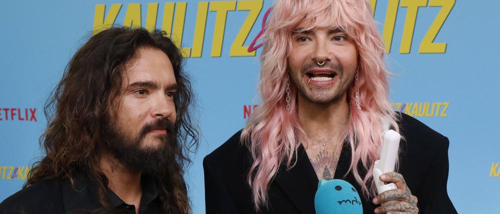 Die Zwillinge Tom und Bill Kaulitz auf dem roten Teppich bei der Premiere ihrer Netflix-Show im Berliner Delphi-Kino.