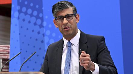 Der britische Premierminister: Rishi Sunak. 
