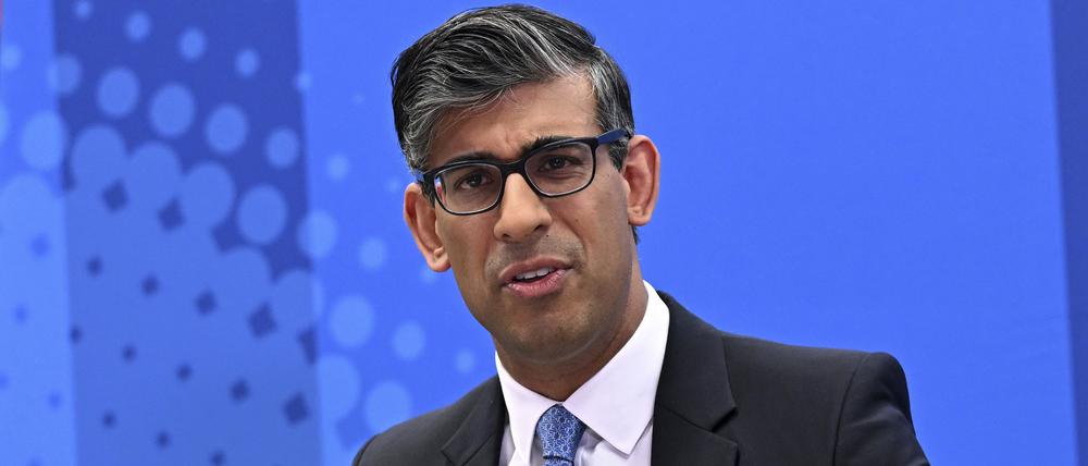 Der britische Premierminister: Rishi Sunak. 