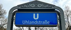 Der U-Bahnhof Uhlandstraße.