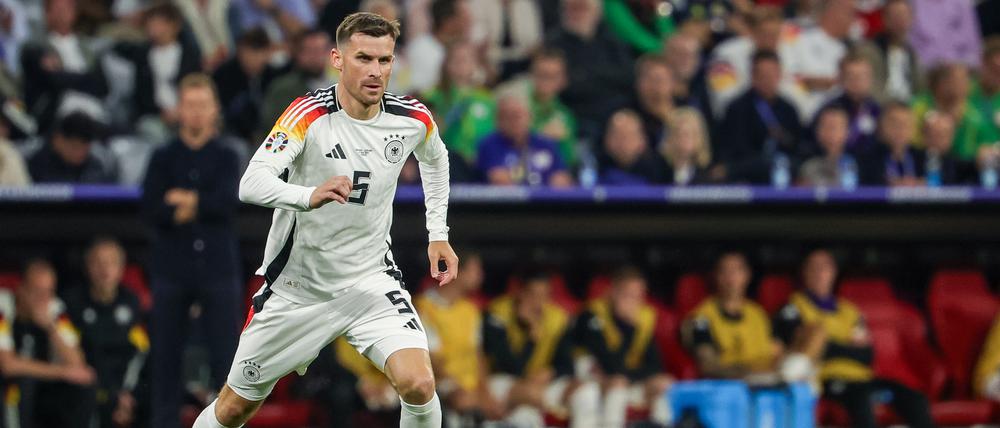 Fußball, UEFA Euro 2024, EM, Deutschland - Schottland, Vorrunde, Gruppe A, Spieltag 1, Fußball Arena München. Deutschlands Spieler Pascal Groß am Ball. +++ dpa-Bildfunk +++