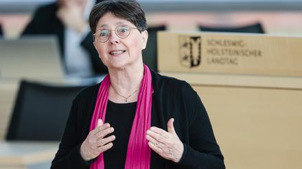 Monika Heinold (Bündnis 90/Die Grünen), Finanzministerin von Schleswig-Holstein, spricht im Landtag. 