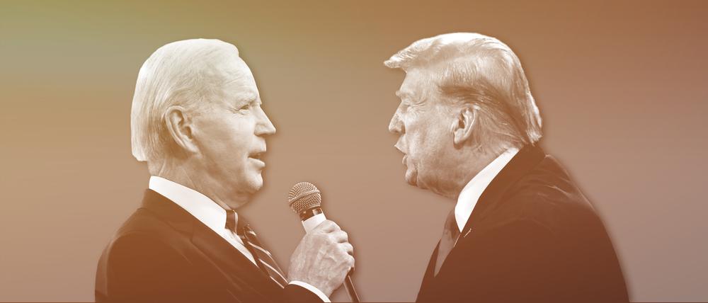Joe Biden und Donald Trump.