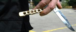 Angriffe mit Messern nehmen bundesweit zu. In Brandenburg ist bislang kein Anstieg verzeichnet worden.