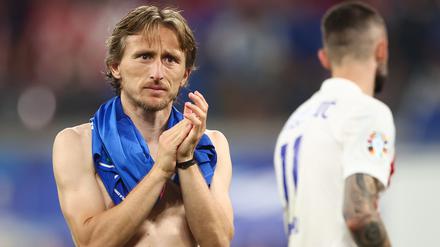 Luka Modric nach dem 1:1 und dem EM-Aus gegen Italien.