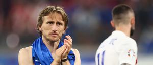 Luka Modric nach dem 1:1 und dem EM-Aus gegen Italien.