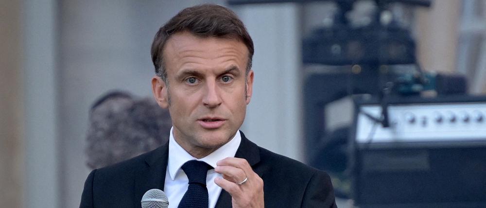 Der französische Staatschef Emmanuel Macron