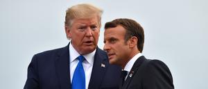 Donald Trump (links) und Emmanuel Macron bei einem Treffen im Jahr 2019. 
