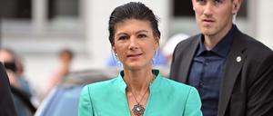 Sahra Wagenknecht bei einem Wahlkampfauftritt in Potsdam Anfang Juni. 