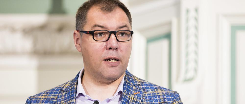 Oleksii Makeiev, Botschafter der Ukraine in Deutschland, bei der Auftaktveranstaltung des Bundes der Vertriebenen zum „Tag der Heimat“ in der Französischen Friedrichstadtkirche.