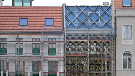 Das „Haus für Musik“ erinnert an die Architektur der 2017 abgerissenen Fachhochschule am Alten Markt.