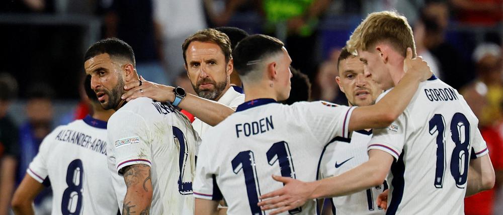 Trainer Gareth Southgate und seine Spieler.