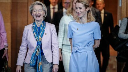 Ursula von der Leyen (links), Präsidentin der Europäischen Kommission, und Kaja Kallas, Ministerpräsidentin von Estland, sollen nominiert werden.
