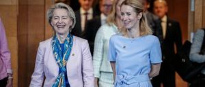 Ursula von der Leyen (links), Präsidentin der Europäischen Kommission, und Kaja Kallas, Ministerpräsidentin von Estland, sollen nominiert werden.