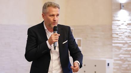 Der AfD-Politiker Petr Bystron Anfang Juni bei einer Veranstaltung in Nürnberg.