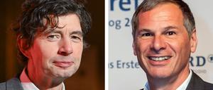 Der Berliner Virologe Christian Drosten (l.) blickt im Gespräch mit Georg Mascolo (r.), dem früheren Chefredakteur des Nachrichtenmagazins „Der Spiegel“, zurück auf die Jahre der Pandemie.