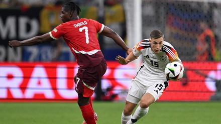 Nico Schlotterbeck kam im letzten Gruppenspiel gegen die Schweiz zu seinem ersten Einsatz bei dieser EM.