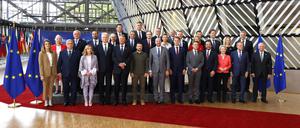 Bitte recht freundlich! Das Gruppenbild zum Gipfeltreffen.