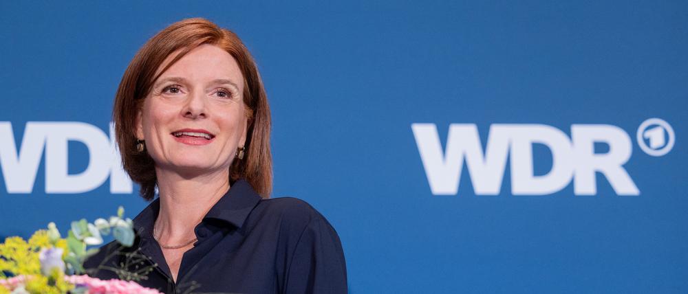 Katrin Vernau, Verwaltungsdirektorin des WDR und neue Intendantin des Westdeutschen Rundfunks (WDR), steht nach ihrer Wahl im Gürzenich.
