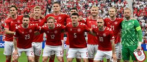 Die dänische Nationalmannschaft trifft im Achtelfinale der EM auf das deutsche Team.