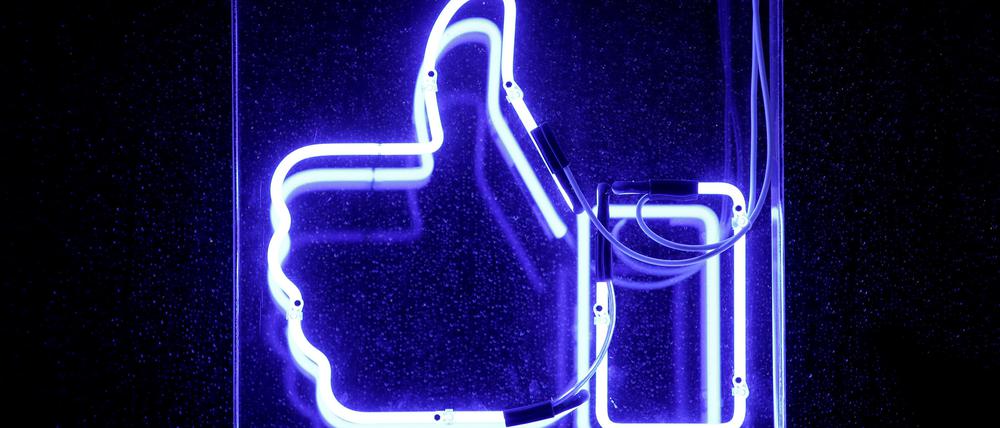 Ein Like-Button bei Facebook.