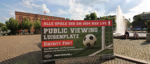 Public Viewing zur EM 2024 auf dem Luisenplatz in Potsdam wegen Sicherheitsbedenken abgesagt.
