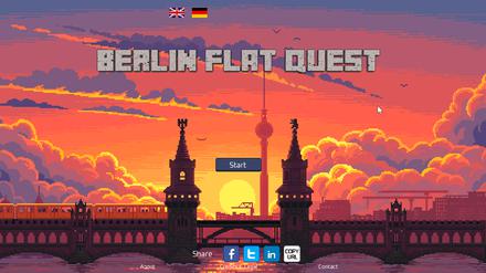 "Berlin Flat Quest": Wohnungssuche als Browsergame im Pixelstil
Copyright: Bastien Allibert - Settle in Berlin