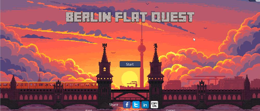 "Berlin Flat Quest": Wohnungssuche als Browsergame im Pixelstil
Copyright: Bastien Allibert - Settle in Berlin