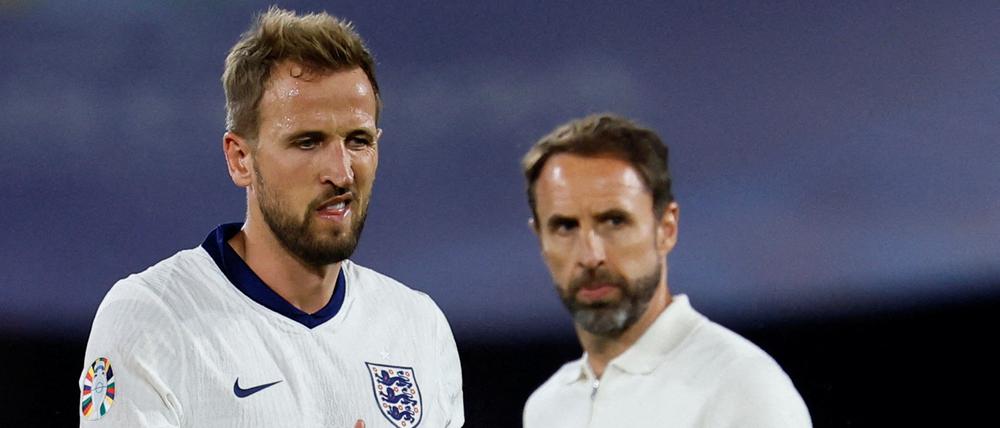 Die Engländer mit ihrem Kapitän Harry Kane und Nationaltrainer Gareth Southgate wussten bisher noch nicht zu überzeugen.