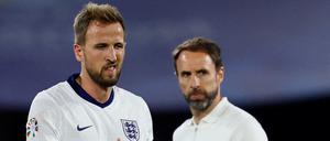 Die Engländer mit ihrem Kapitän Harry Kane und Nationaltrainer Gareth Southgate wussten bisher noch nicht zu überzeugen.
