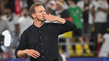 Bundestrainer Julian Nagelsmann war nach dem Einzug ins EM-Viertelfinale offenbar verzückt.