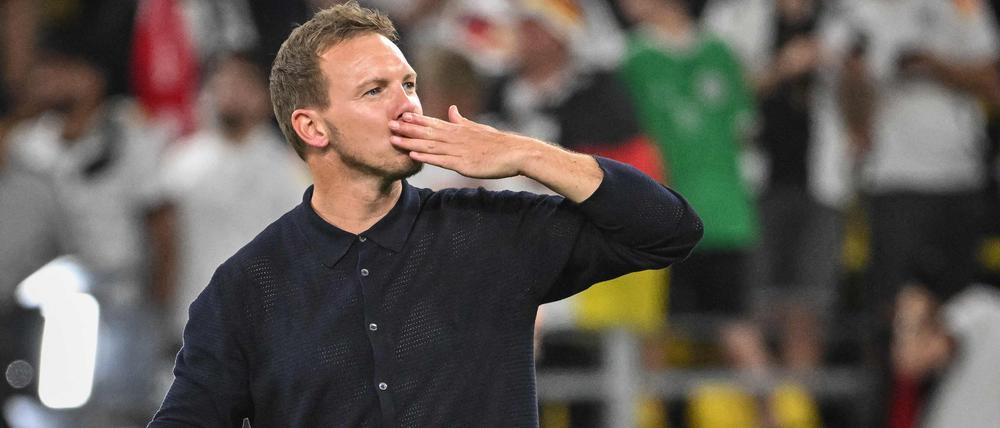 Bundestrainer Julian Nagelsmann war nach dem Einzug ins EM-Viertelfinale offenbar verzückt.